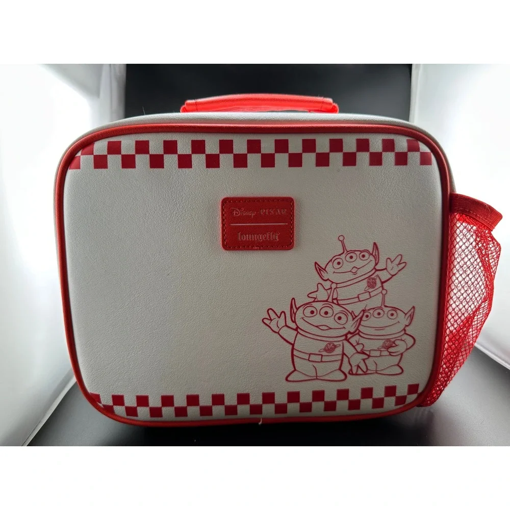 Loungefly Pizza Planet Lunch Bag Unisex OS White RedToy Story‎ Insulated Aliens
